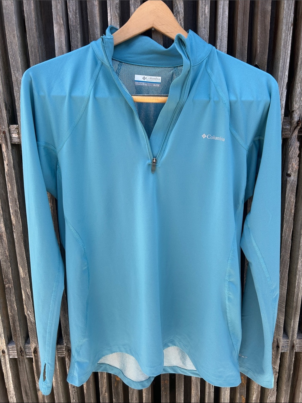Columbia Sportswear Women's
Omni-Heat Half Zip Baselayer Top Teal XL pullover